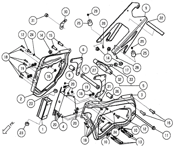 19 ナイロンフランジナット M6