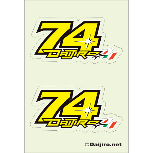 DK74チャオミニステッカー